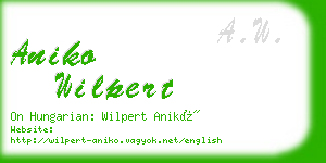 aniko wilpert business card